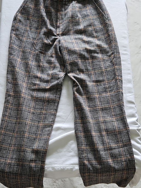 Pendleton Pants - Pendleton Womens  Authentic Carnegie District Tartan Dress Pants - Black & Tan